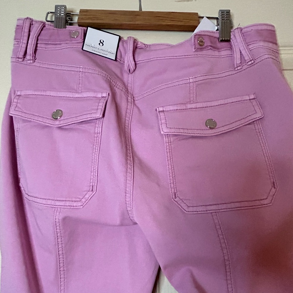 White House Black Market Lilac Cropped Pants - Picture 6 of 6